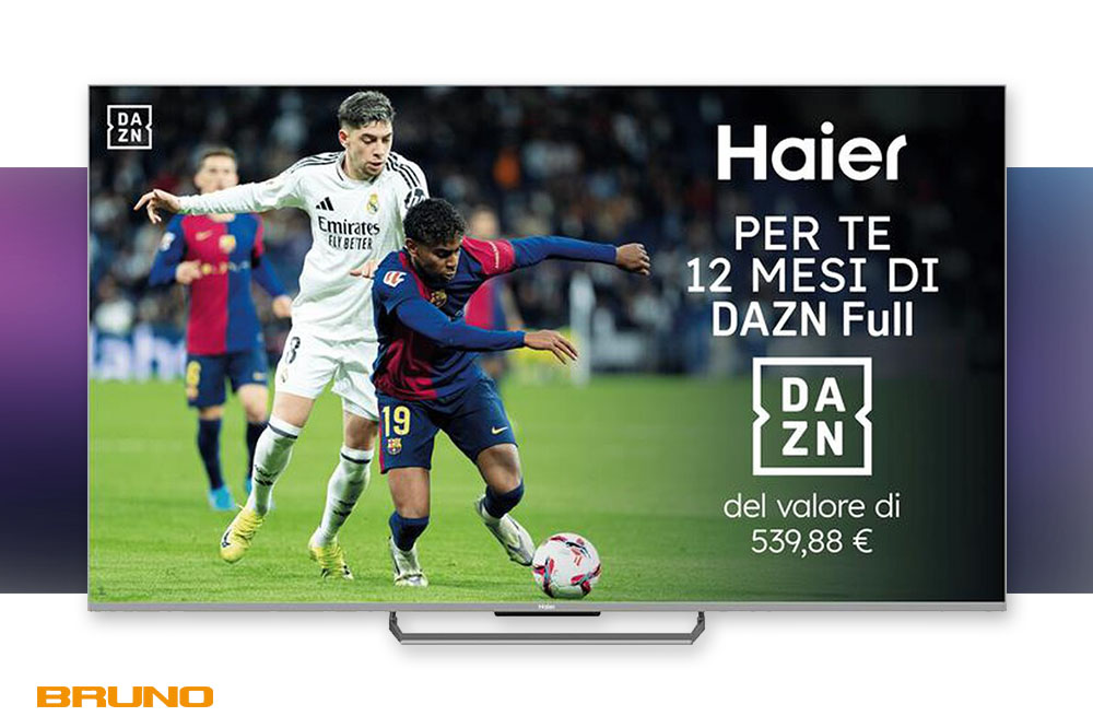 Nuove Smart TV Haier Mini LED 4K da Bruno: al Parco Corolla tecnologia e qualità per il tuo salotto